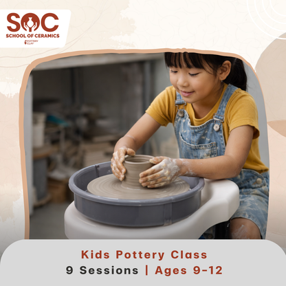 Buffet For Kids: A pottery course for children aged 9-12 years, with an all-inclusive fee for 20 sessions.